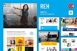 Reh – 创意机构 Elementor Template Kit