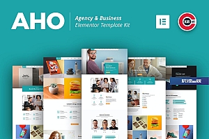Aho – 代理和业务 Elementor Template Kit