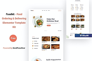 Foodkit – 食品订购和派送 Elementor Template Kit