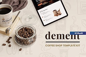 Dement – 咖啡店Elementor模板工具包