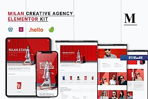 Milan – 创意机构Elementor模板工具包