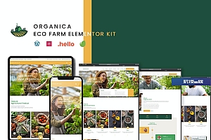 Organica – 生态农场 Elementor Template Kit