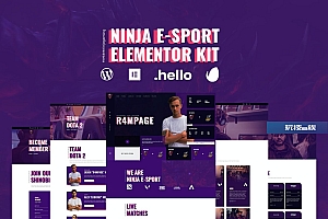 Ninja -电竞和游戏Elementor Template Kit