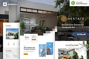 Hestate – 房地产Elementor模板工具包