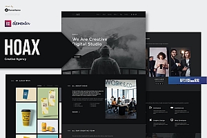 Hoax – 创意机构 Elementor 模板套件