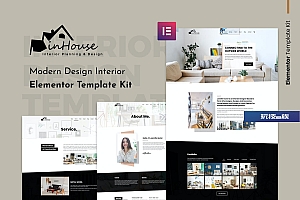 Inhouse – 现代设计室内 Elementor Template Kit