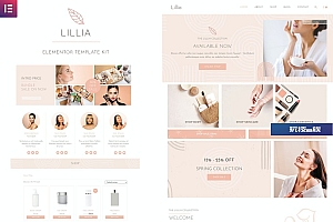 Lillia – 美容和护肤 Elementor Template Kit