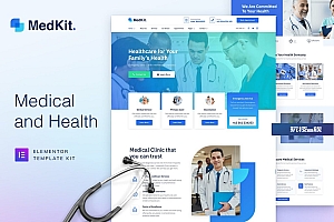 MedKit – 健康和医疗 Elementor Template Kit