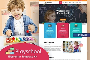 Playschool – 育儿和学校 Elementor Template Kit