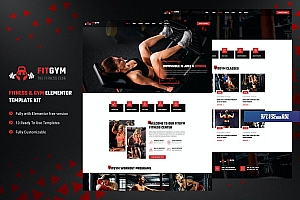 FitGym -健身和健身房Elementor Template Kit