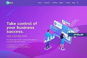 Saku – 业务机构Elementor模板工具包