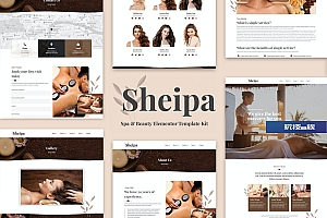 Sheipa – 水疗和美容 Elementor Template Kit
