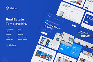 Shino | Real Estate Elementor Template KitShino |房地产Elementor模板工具包