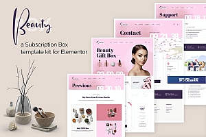 BeautyBox – 订阅框 Elementor Template Kit