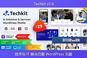 Techkit v1.6 – 技术与 IT 解决方案 WordPress 主题