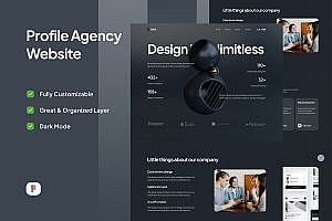 机构简介网站设计UI模板 Agency Profile Website – DNA Design