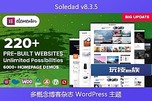 Soledad v8.3.5 – 多概念博客杂志 WordPress 主题