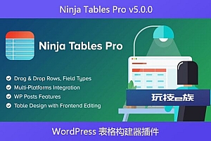 Ninja Tables Pro v5.0.0 – WordPress 表格构建器插件