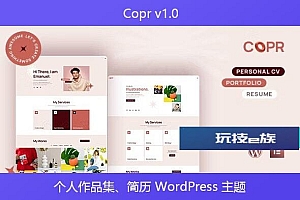 Copr v1.0 – 个人作品集、简历 WordPress 主题
