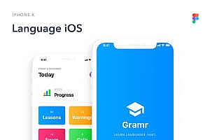 玩技下午茶:语言学习应用 iOS UI套件