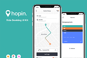 玩技下午茶:乘车预订App应用UI套件