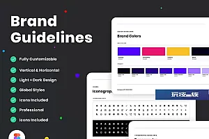 玩技下午茶:品牌标识指南Figma模板