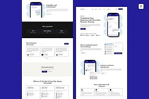 聊天机器人网站Web UI设计模板 ChatBot UI Design Web