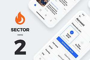 玩技下午茶:新闻资讯App应用程序UI模板