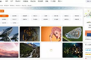 2023年新自采集壁纸网页源码+简约大气