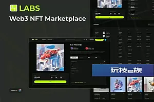 NFT市场网站样式Web3 UI套件 Bid NFT Web3 Marketplace