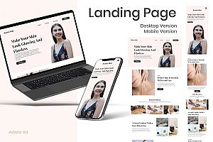 水疗美容网站响应式设计着陆页主页模板 Spa and Beauty Landing Page