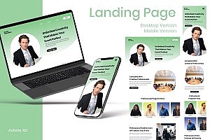 活动业务网站响应式设计着陆页主页模板 Event Business Landing Page