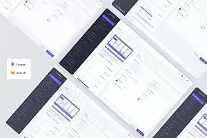 项目设置管理仪表盘模板 UI 套件 Project Settings Admin Dashboard Template UI Kit