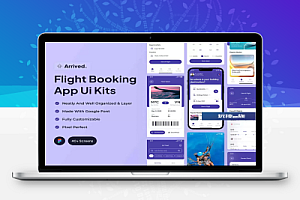 玩技下午茶:航班预订应用程序UI套件