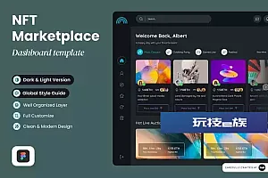 NFT市场网站仪表盘设计模板 Bucklaps – NFT Marketplace Dashboard