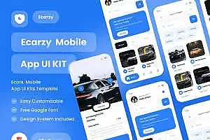 玩技下午茶:汽车市场App现代应用程序 UI 套件