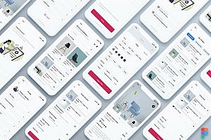沙发家具店App应用程序UI模板套件 Upholseat-Furniture Store Mobile App UI Kit