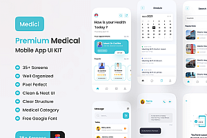 玩技下午茶:医生和医疗App应用程序UI套件