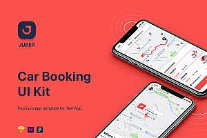 玩技下午茶:汽车预订移动 UI 套件
