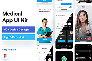 玩技下午茶:医疗App应用程序UI套件
