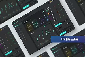 加密货币仪表盘设计UI套件 Cryptocurrency Dashboard UI KIT