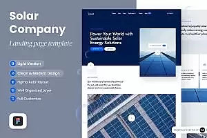 智能生态太阳能公司网站设计模板 Smart Eco – Solar Company Website