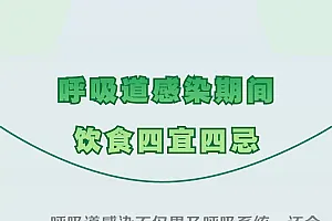 呼吸道感染期间 饮食四宜四忌