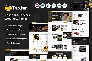 出租车—网上出租车服务WordPress主题 Taxiar – Online Taxi Service WordPress Theme WordPress主题