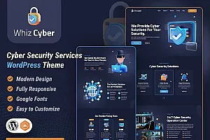 WhizCyber|网络安全WordPress主题 WhizCyber | Cyber Security WordPress Theme WordPress主题