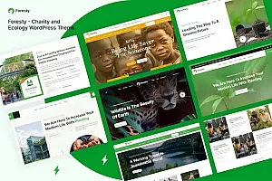 森林—慈善与生态WordPress主题 Foresty – Charity and Ecology WordPress Theme WordPress主题