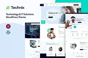 Technix—技术与IT解决方案WP主题 Technix – Technology & IT Solutions WP  Theme WordPress主题
