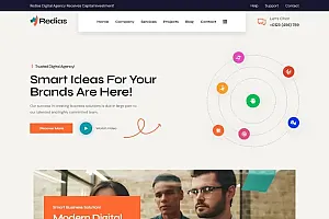 Redias-创意数字机构WordPress主题 Redias – Creative Digital Agency WordPress Theme WordPress主题