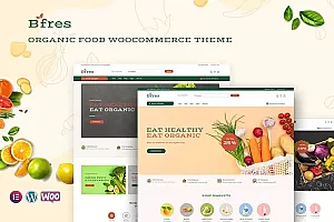 Bfres—有机食品WooCommerce主题 Bfres – Organic Food WooCommerce Theme WordPress主题