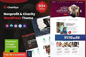 Charitex—慈善&非营利WordPress主题 Charityx – Charity & Nonprofit WordPress Theme WordPress主题